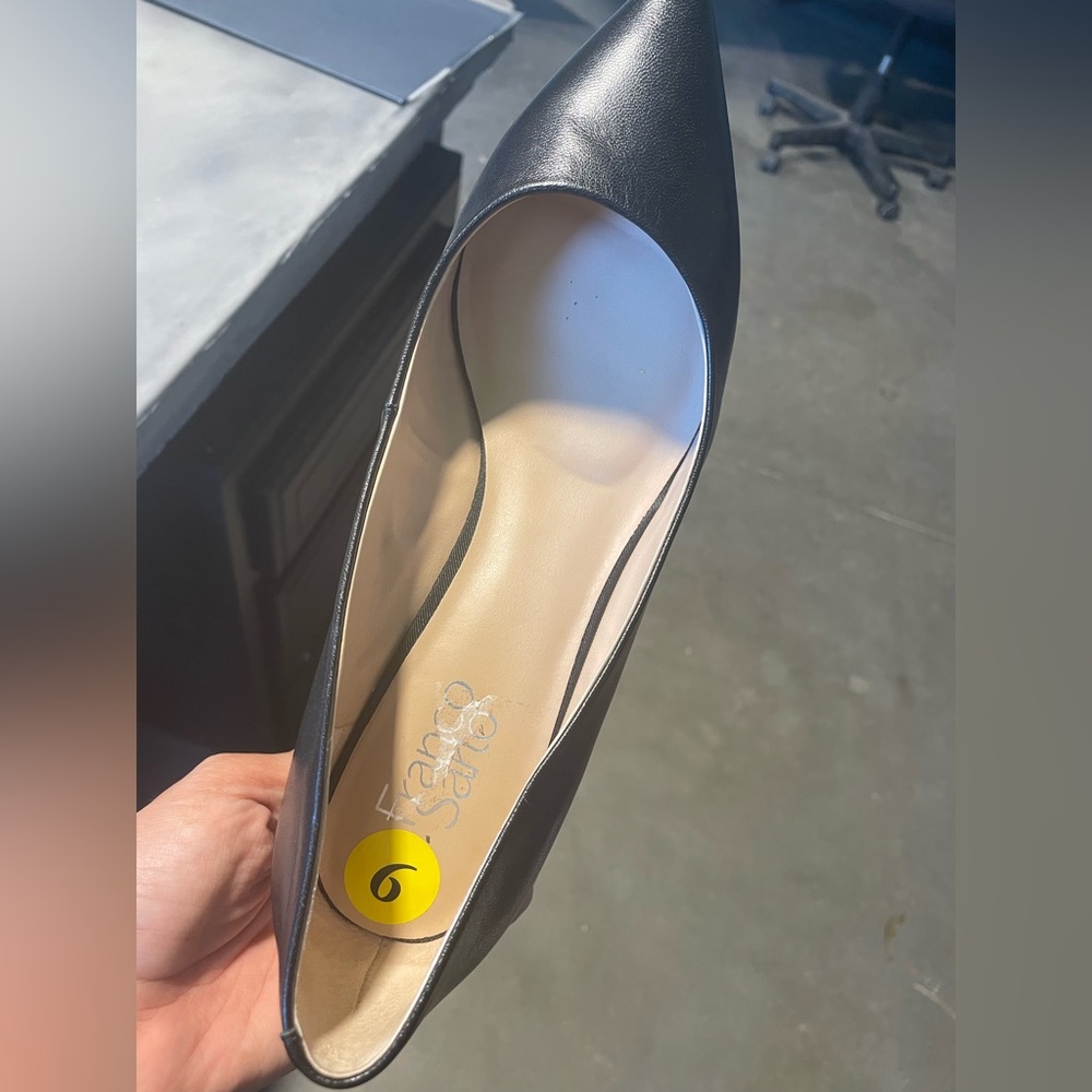 2” Franco Sarto Black Wedge Size 9/8.5